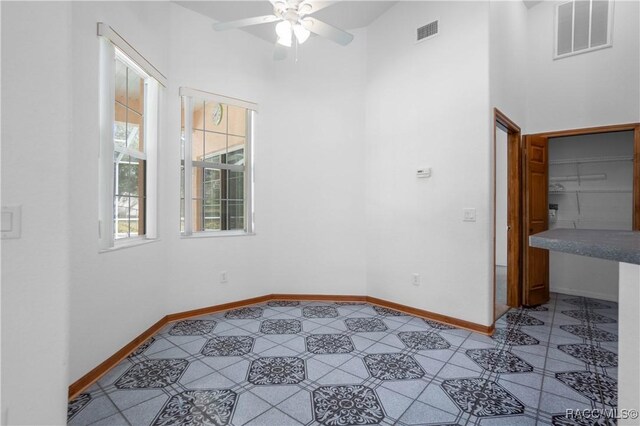 3565 S Oakdale Ter, Inverness, FL 34452 - empty room with ceiling fan
