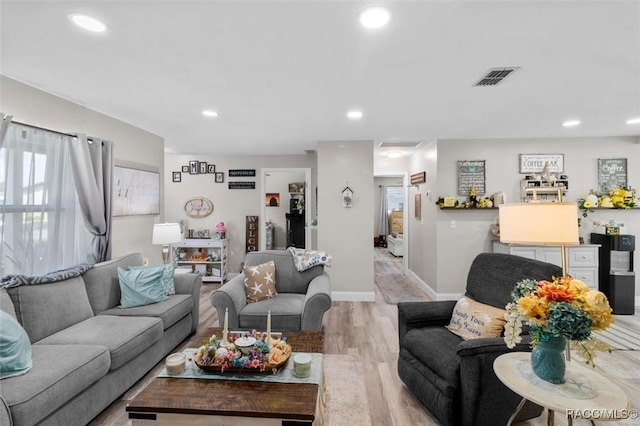2 William Tell Ln, Beverly Hills, FL 34465 - living area featuring wood finished floors and recessed lighting
