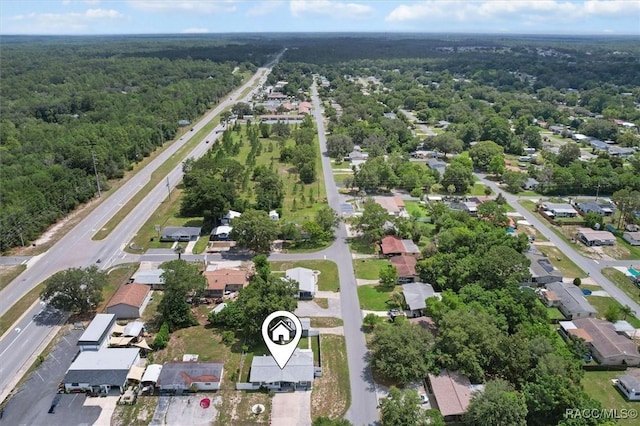 2 William Tell Ln, Beverly Hills, FL 34465 - aerial view of property and surrounding area with nearby suburban area