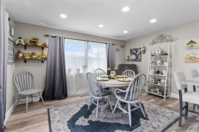 2 William Tell Ln, Beverly Hills, FL 34465 - dining area featuring wood finished floors and recessed lighting