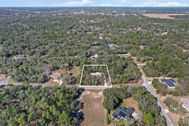 aerial view with a view of trees