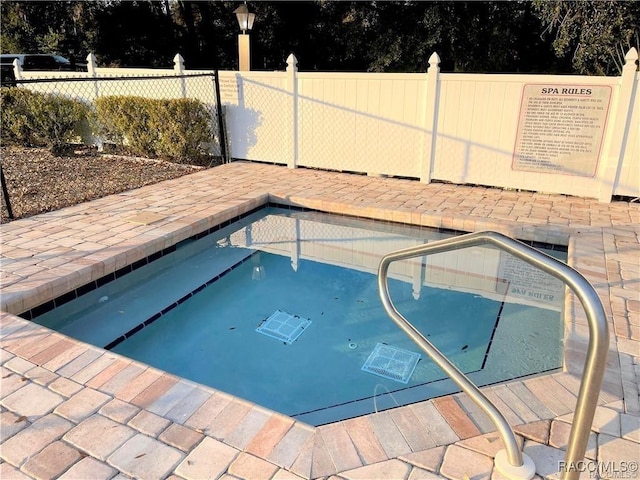 view of pool with a patio