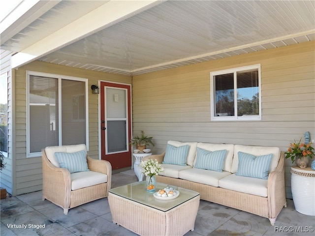 view of patio / terrace with an outdoor hangout area