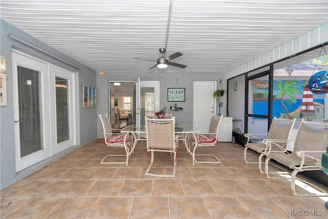 9844 SW 198th Cir, Dunnellon, FL 34432 - sunroom featuring tile patterned floors