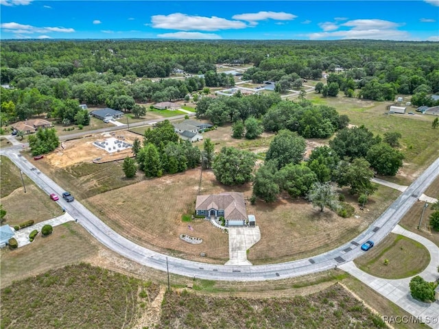 2478 W Angola Dr, Beverly Hills, FL 34465 - aerial view of a heavily wooded area