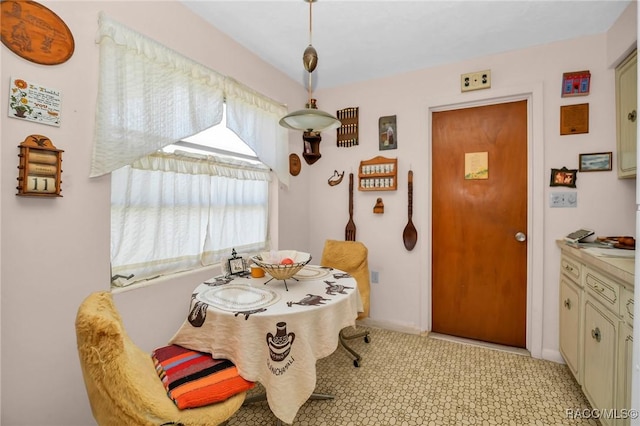 view of dining area