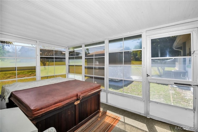 view of sunroom / solarium