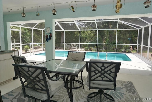 3033 N Chandler Dr, Hernando, FL 34442 - swimming pool with a patio and a lanai