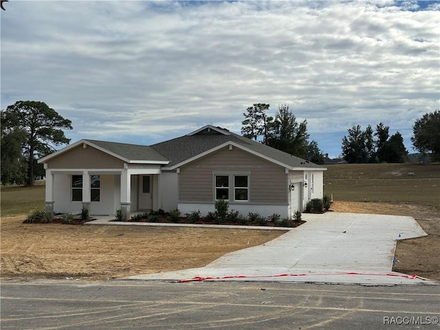 ranch-style house with a garage