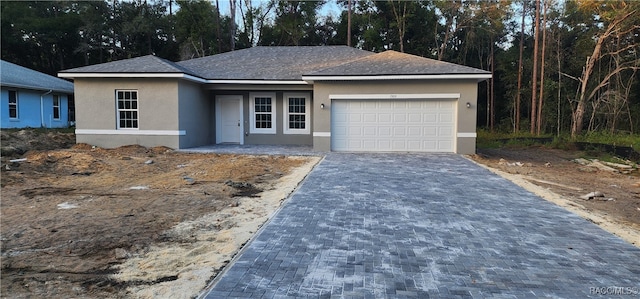 view of front of house featuring a garage