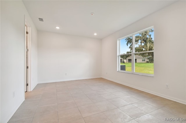 view of tiled empty room