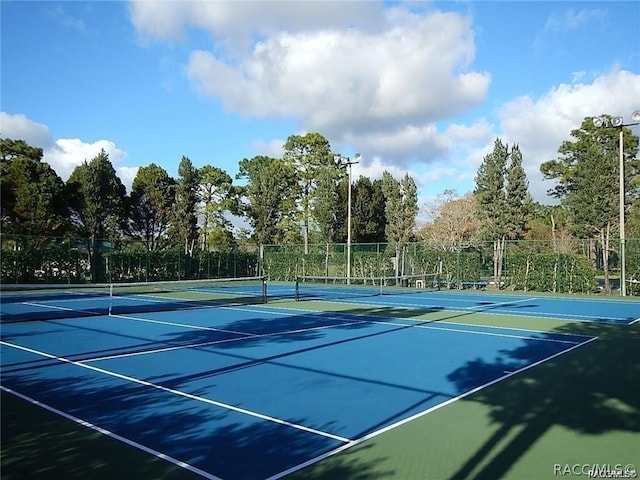 view of tennis court