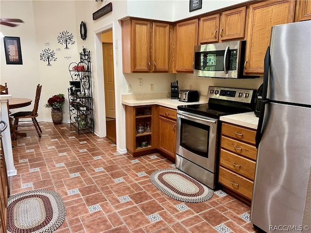 kitchen with stainless steel appliances