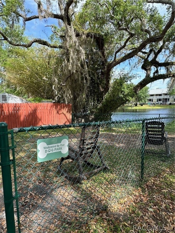 view of home's community featuring a water view