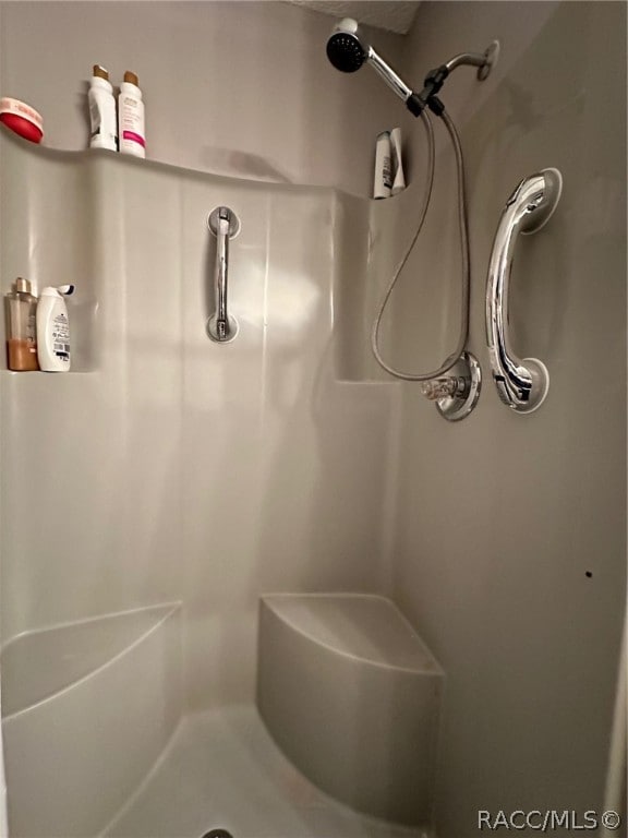 bathroom with walk in shower