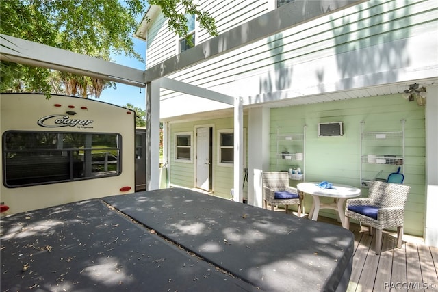 view of patio / terrace featuring a deck