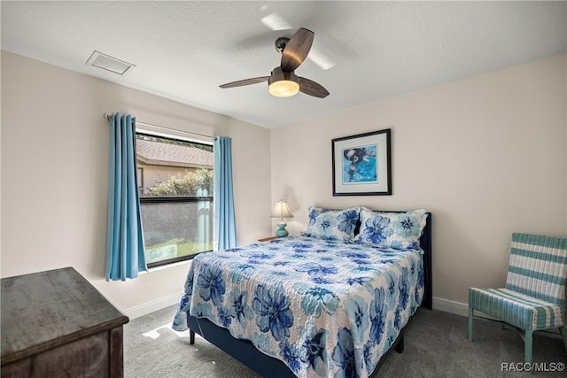 3153 N Chandler Dr, Hernando, FL 34442 - carpeted bedroom with baseboards and a ceiling fan