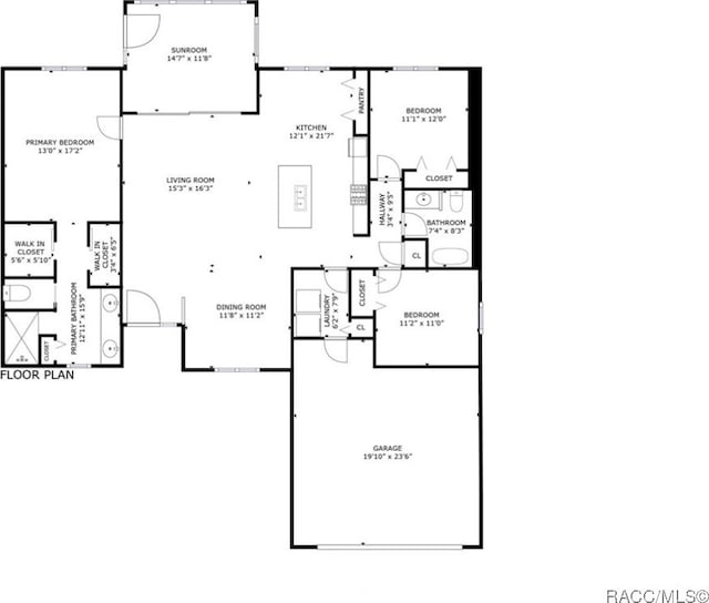 3153 N Chandler Dr, Hernando, FL 34442 - view of property floor plan