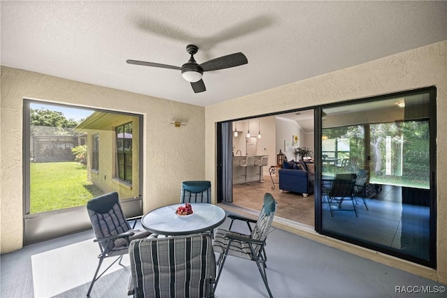 3153 N Chandler Dr, Hernando, FL 34442 - view of patio with a ceiling fan and outdoor dining space