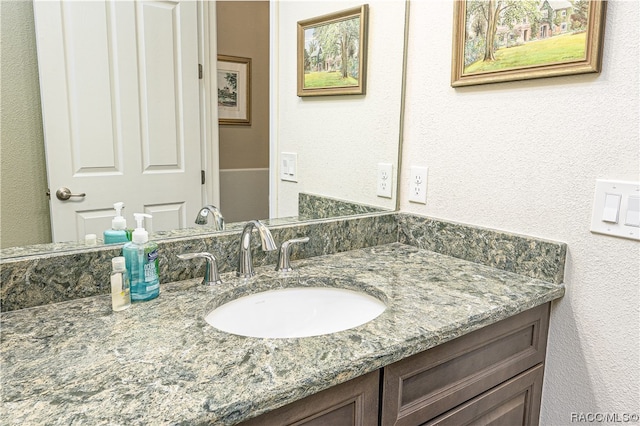 bathroom featuring vanity