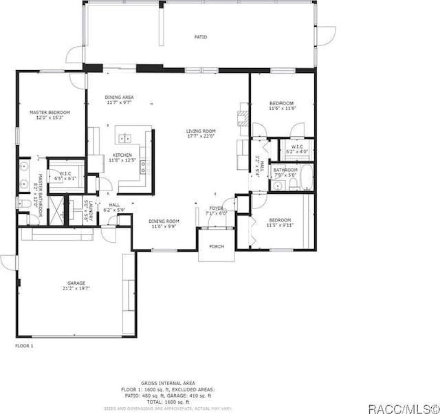 3340 W Eldridge Dr, Citrus Springs, FL 34433 - room layout