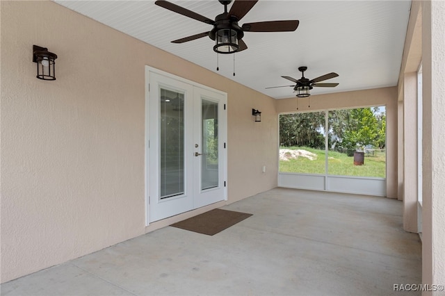 4306 E Gloria Dr, Hernando, FL 34442 - unfurnished sunroom with french doors