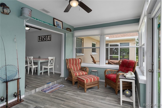 4306 E Gloria Dr, Hernando, FL 34442 - sunroom / solarium featuring wood finished floors and a wooden deck
