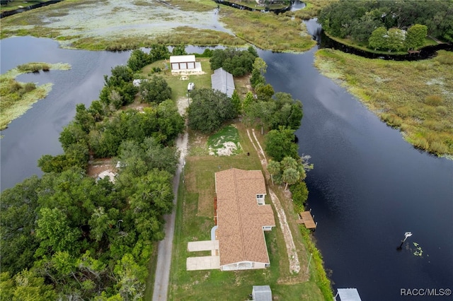 4306 E Gloria Dr, Hernando, FL 34442 - aerial view of property and surrounding area with a nearby body of water