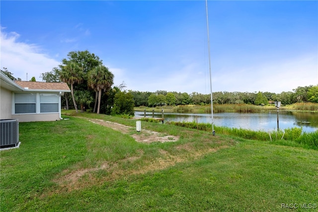 4306 E Gloria Dr, Hernando, FL 34442 - view of green lawn with a water view