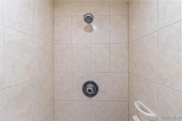 details featuring a tile shower