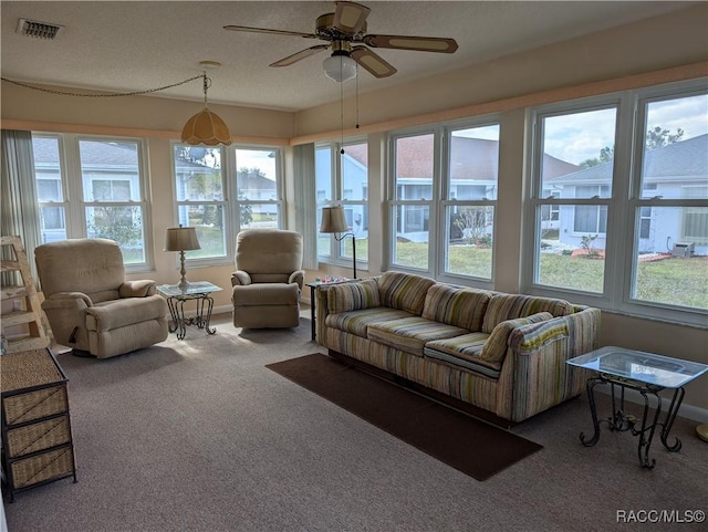 10482 S Clint Loop, Floral City, FL 34436 - sunroom / solarium with carpet flooring and baseboards