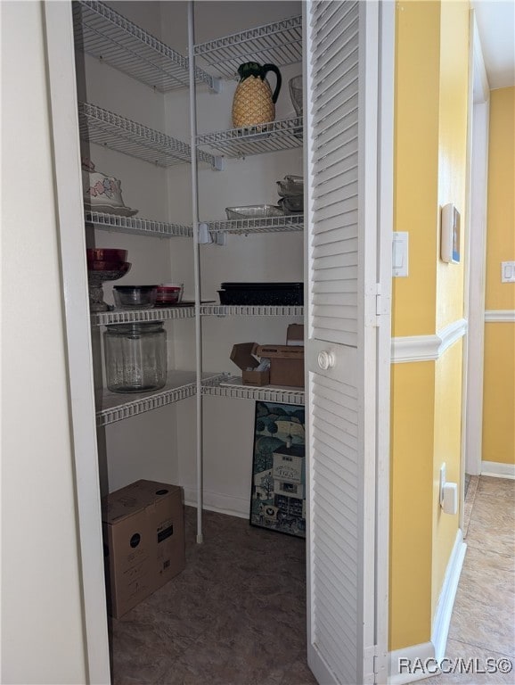 view of pantry