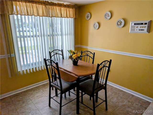 view of dining area