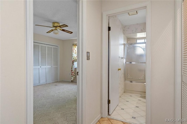 3585 N Willowtree Pt, Beverly Hills, FL 34465 - full bathroom with healthy amount of natural light, ceiling fan, and tile patterned floors