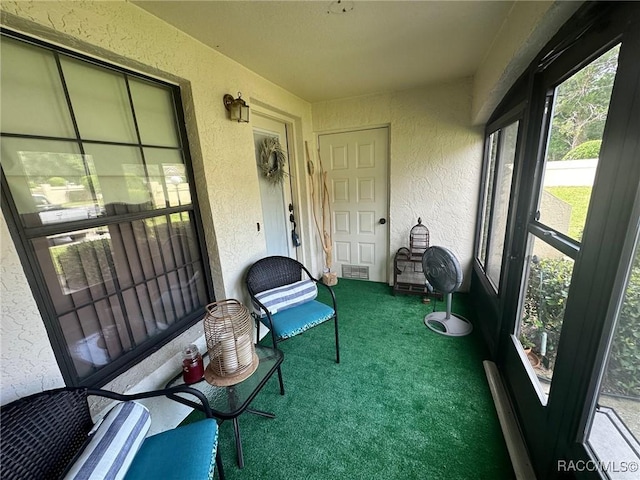 view of sunroom / solarium