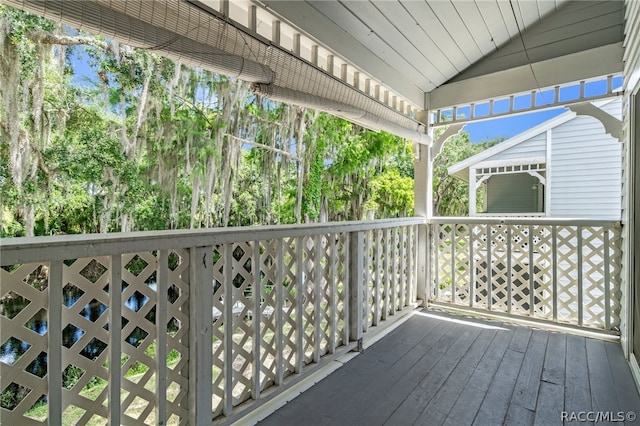 view of deck