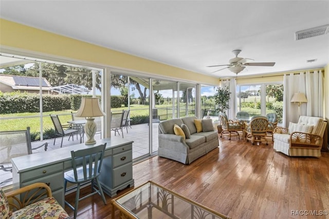 839 N Foxrun Ter, Inverness, FL 34453 - sunroom / solarium featuring hardwood / wood-style flooring