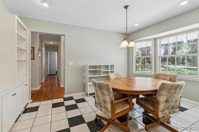839 N Foxrun Ter, Inverness, FL 34453 - dining room featuring baseboards and recessed lighting
