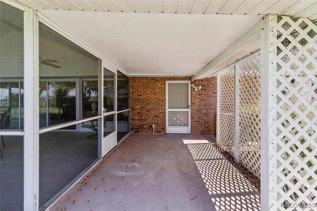 839 N Foxrun Ter, Inverness, FL 34453 - view of unfurnished sunroom