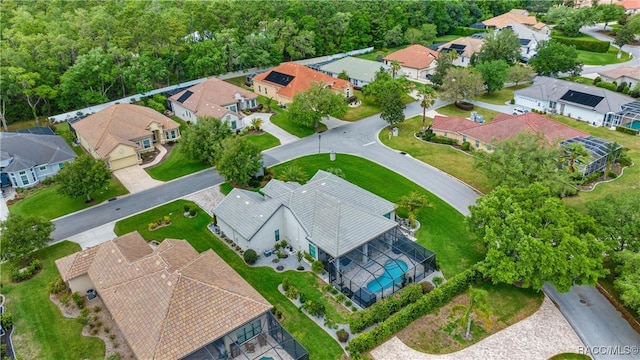 bird's eye view featuring a residential view