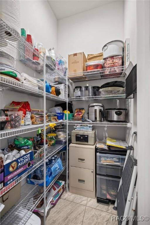 view of pantry