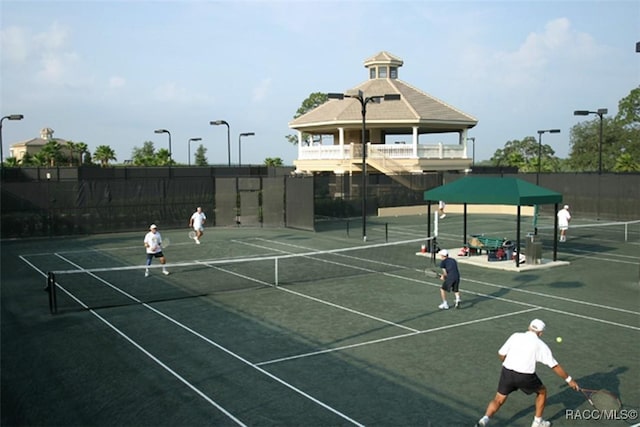 view of tennis court