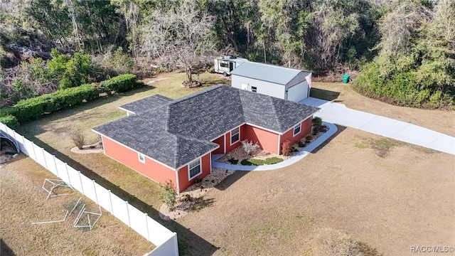 birds eye view of property