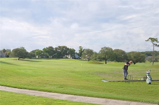 4953 N Triple Eagle Path, Beverly Hills, FL 34465 - view of property's community featuring a yard and view of golf course