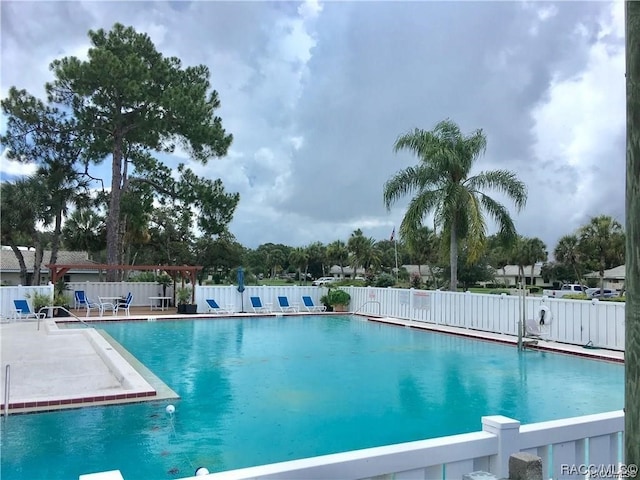 view of pool