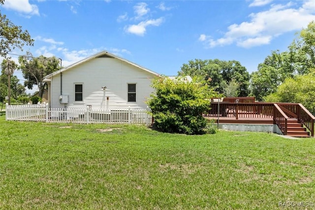 218 N Osceola Ave, Inverness, FL 34450 - back of house with a deck