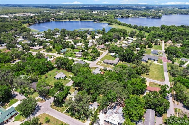 218 N Osceola Ave, Inverness, FL 34450 - aerial overview of property's location with a large body of water