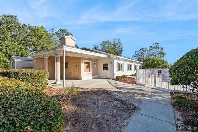 rear view of house featuring a patio area