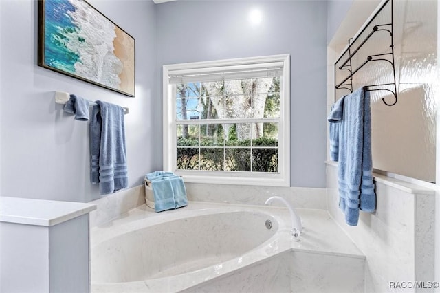 bathroom with a bathing tub