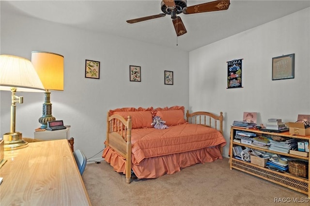 3621 N Lucille Dr, Beverly Hills, FL 34465 - bedroom with carpet floors and a ceiling fan